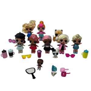 Lot of LOL Surprise Mini Dolls Cat‎ Dog Baby and Accessories 20+ pieces MGA